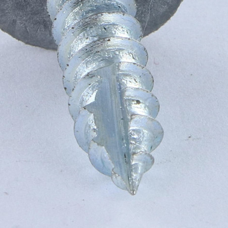 1 x Tornillo chapa TH/RD. Vehículo comercial ligero 6.3X25 Acero cincado blanco cut punta antihendidura tipo 17