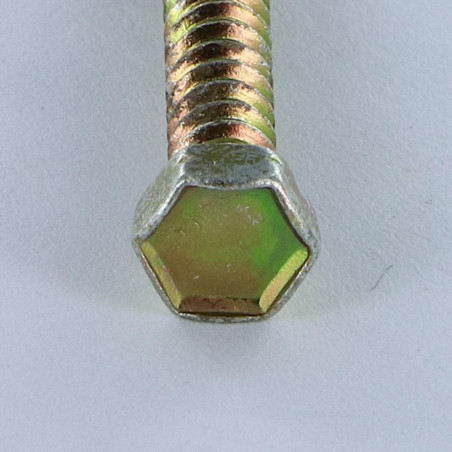 1 x Tornillo chapa cabeza hexagonal 3.5X25 Bicromato