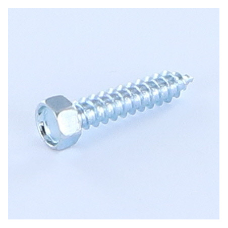 1 x Tornillo chapa cabeza hexagonal 6.3X32 Acero cincado blanco