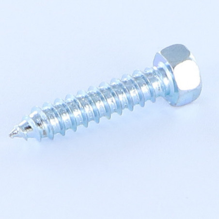 1 x Tornillo chapa cabeza hexagonal 4.8X16 Acero cincado blanco