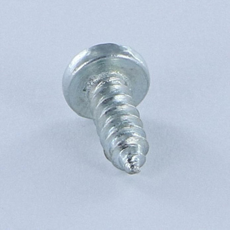 1 x Tornillo chapa cabeza abovedada ancha Pozi ranura 4.8X13 Acero cincado blanco