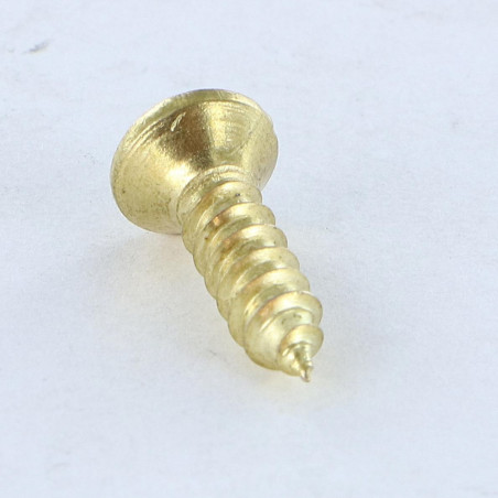 1 x Tornillo chapa cabeza fresada abombada Pozi 4.2X30 Acero latonado