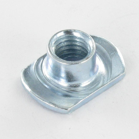 1 x Tuerca para Soldar CURVA M10 Acero cincado blanco