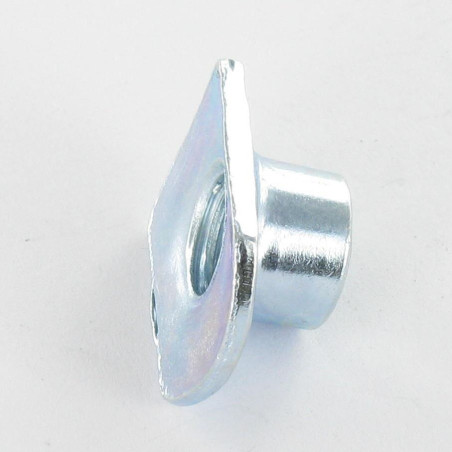 1 x Tuerca para Soldar CURVA M10 Acero cincado blanco