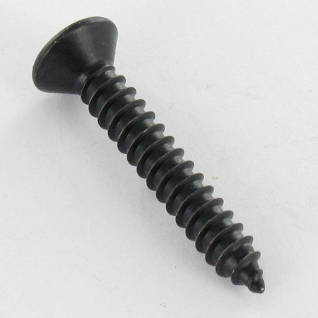 1 x Tornillo chapa cabeza fresada abombada Pozi 3.5X13 Acero cincado negro