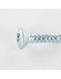 Tornillo chapa cabeza fresada abombada Pozi 4.8X38 Acero... 2