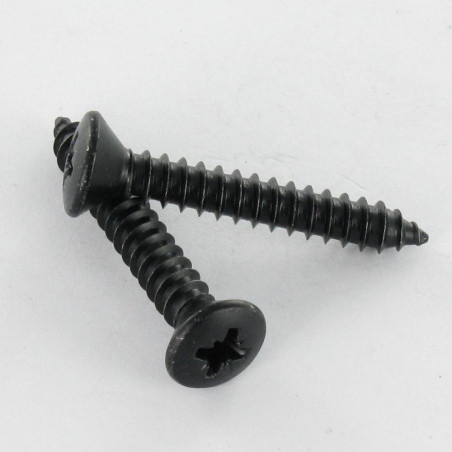 1 x Tornillo chapa cabeza fresada abombada Pozi 4.8X32 Acero cincado negro