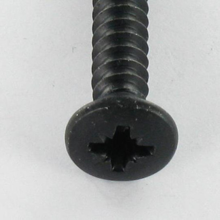 1 x Tornillo chapa cabeza fresada abombada Pozi 4.8X16 Acero cincado negro