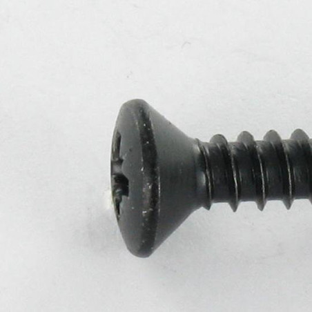 1 x Tornillo chapa cabeza fresada abombada Pozi 4.8X16 Acero cincado negro