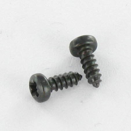 1 x Tornillo chapa cabeza abovedada ancha Pozi 4.2X32 Acero cincado negro