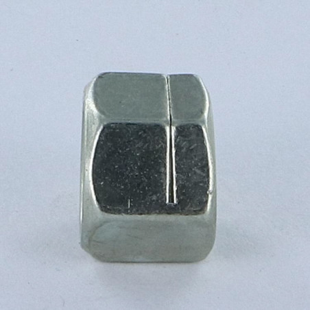 1 x Tuerca autoblocante ranura M10 H130 clase 8 Acero cincado blanco