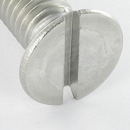 1 x Tornillo metales cabeza fresada/testa svasat ranura M3X35 Inoxidable A4 microtornillo