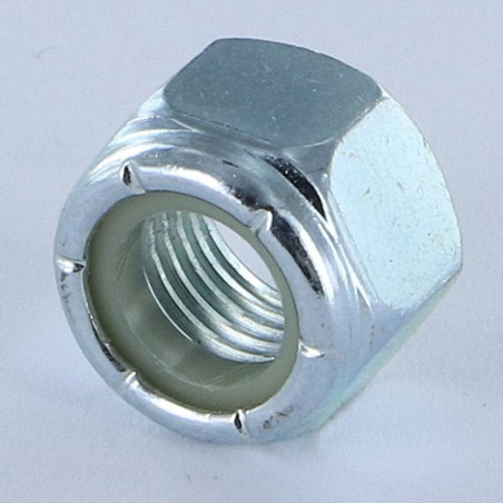 1 x Tuerca autoblocante 7/16 UNF Acero cincado blanco