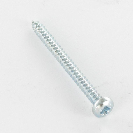 1 x Tornillo chapa cabeza abovedada ancha Pozi 6.3X13 Acero cincado blanco