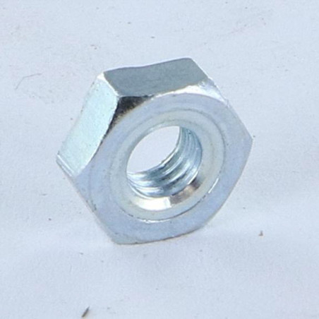 1 x Tuerca hexagonal para soldar M6 Acero cincado blanco