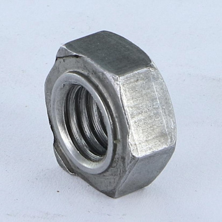 1 x Tuerca hexagonal para soldar M3 Acero bruto 14020