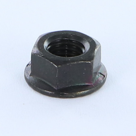 1 x Tuerca resalto dentado M10 Acero cincado negro