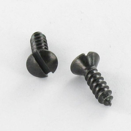 1 x Tornillo chapa cabeza fresada abombada ranura 4.8X25 Acero cincado negro