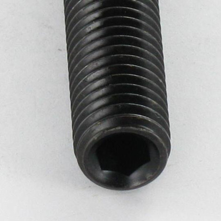 1 x Tornillo metales sin cabeza seis lados hueco llave de 6 M12X30 punta plana Acero bruto
