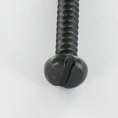 1 x Tornillo chapa cabeza cilíndrica ranura 3.5X16 Acero cincado negro