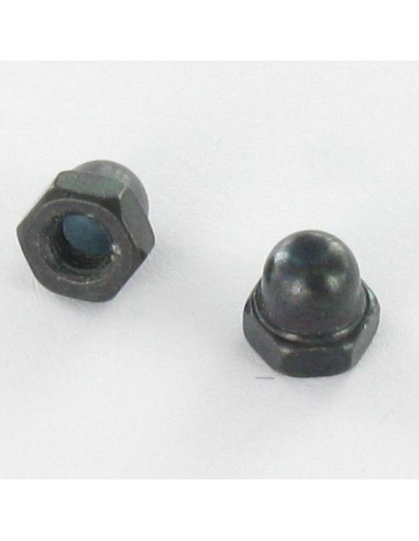 1 x Tuerca ciega M5 Acero cincado negro