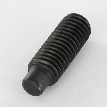 1 x Tornillo metales sin cabeza seis lados hueco M4X8 llave de 2 punta espiga Acero bruto