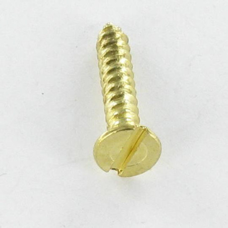 1 x Tornillo chapa cabeza fresada/testa svasat ranura 2.9X16 Acero latonado