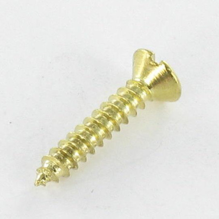 1 x Tornillo chapa cabeza fresada/testa svasat ranura 2.9X16 Acero latonado