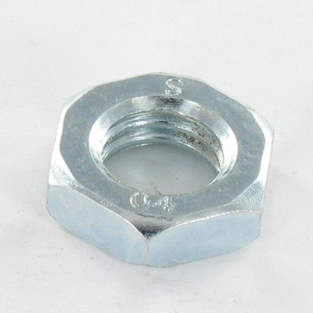 1 x Tuerca hexagonal baja hm/contratuerca M27 EP.13.5 Acero cincado blanco
