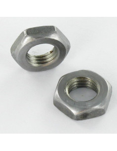 Tuerca hexagonal baja hm/contratuerca M12 Acero bruto