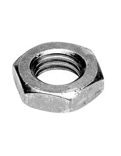 Tuerca hexagonal baja hm/contratuerca M8 Acero bruto...