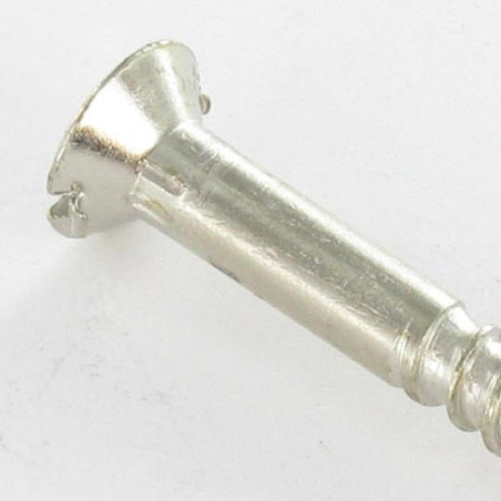 1 x Tornillo madera cabeza fresada/testa svasat ranura 5X35 Acero cromado