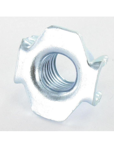 1 x Tuerca con GARRAS dentado M10 alto 12 Acero...