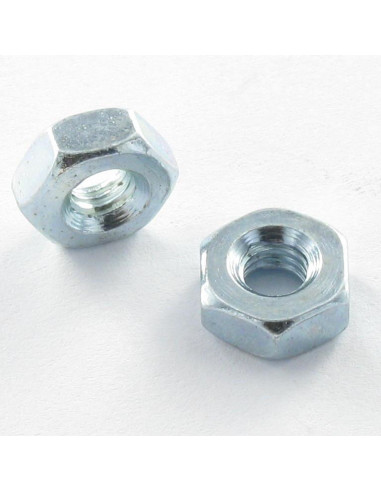 1 x Tuerca hexagonal M5 en plano 10 Acero...
