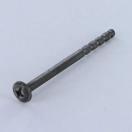 1 x Tornillo poelier cabeza redonda ancha Pozi ranura M4X65 roscado en 25 separable Acero bruto