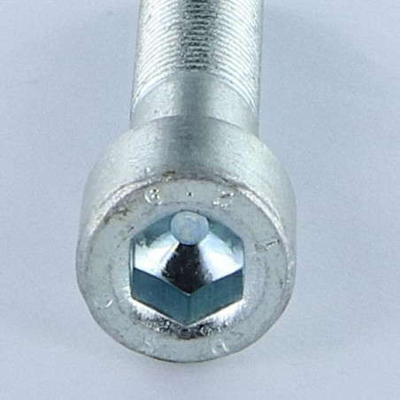 1 x Tornillo metales CHC BTR M10X100 roscado en 32 Clase 8.8 paso fino paso de 125 llave de 8 Acero cincado blanco