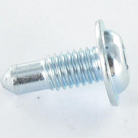 1 x Tornillo metales cabeza redonda ancha TORX T10 M3X5 diámetro de cabeza: 8 grosor 2.4 Acero cincado blanco
