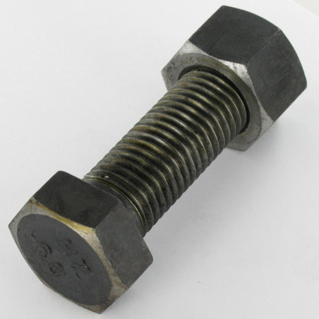 1 x Perno (vendido con tuerca) cabeza hexagonal M24X80 Acero bruto