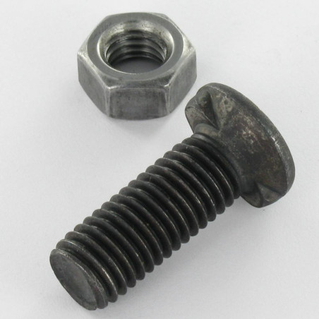 1 x Perno avellanado cabeza fresada/testa svasat M14X60 2 Cornezuelos Clase 8.8 Acero bruto