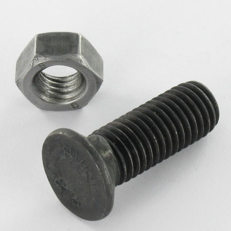 1 x Perno avellanado cabeza fresada/testa svasat M14X40 2 Cornezuelos Clase 8.8 Acero bruto