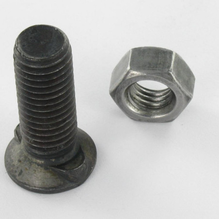 1 x Perno avellanado cabeza fresada/testa svasat M14X30 2 Cornezuelos Clase 8.8 Acero bruto
