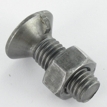 1 x Perno avellanado cabeza fresada/testa svasat M12X35 1 Cornezuelo 4.6 Acero bruto