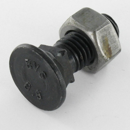 1 x Perno avellanado Cabeza fresada cuello cuadrado M10X35 Clase 8.8 Acero bruto