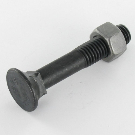 1 x Perno avellanado Cabeza fresada cuello cuadrado M12X30 Clase 12.9 Acero bruto