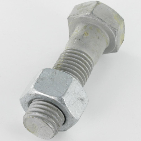1 x Perno (vendido con tuerca) cabeza hexagonal M10X25 clase 6.8 Acero bruto GEOMET 500B