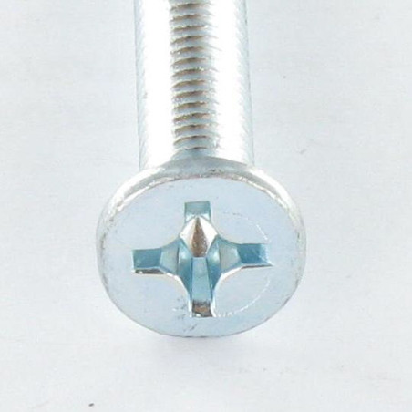 1 x Tornillo metales cabeza fresada/testa svasat Phillips 3 M6X16 Acero cincado blanco