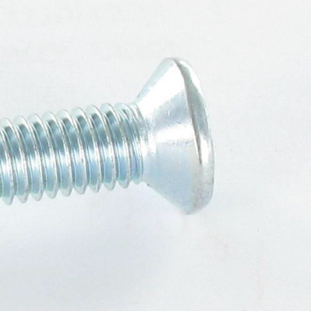1 x Tornillo metales cabeza fresada/testa svasat Phillips 2 M5X10 Acero cincado blanco