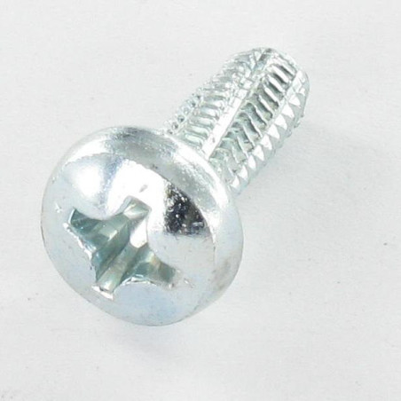 1 x Tornillo autorroscante cabeza abovedada ancha PHILLIPS 6X16 Acero cincado blanco
