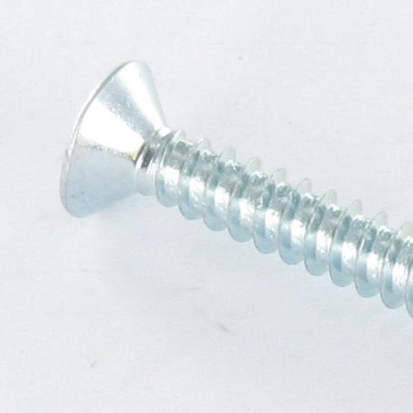 1 x Tornillo autoperforante cabeza fresada/testa svasat cuadrado 3.9X19 Huella cuadrada 2 Acero cincado blanco