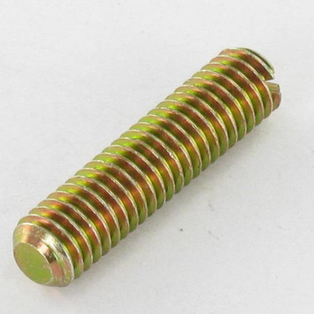 1 x Tornillo metales sin cabeza ranura M10X40 punta plana Bicromato